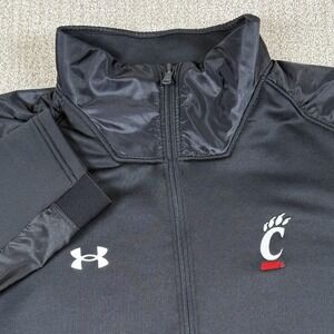 Under Armour Men's XL Cincinnati Bearcats Black Full Zip Warmup Track Jacket